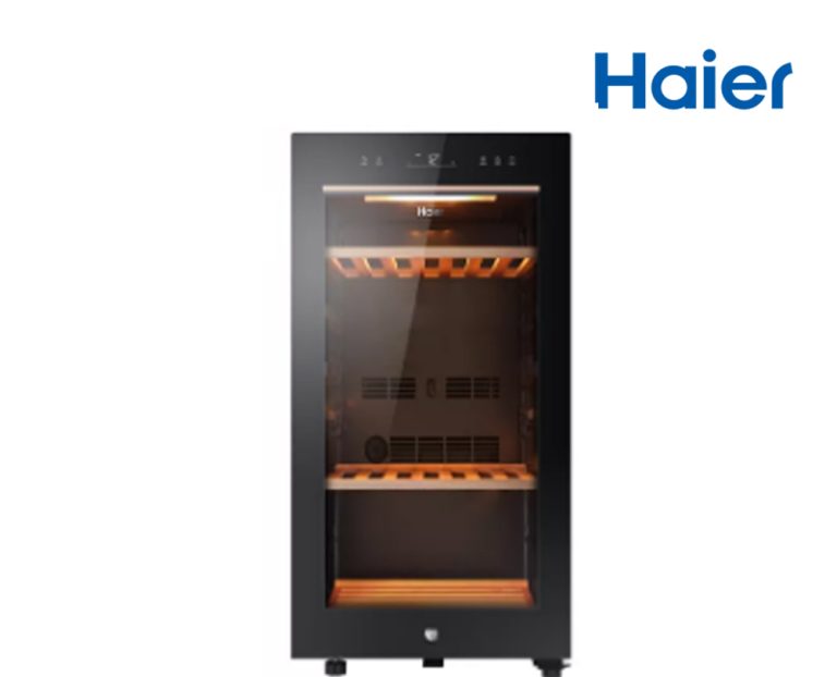 ตู้แช่ไวน์ HAIER Wine cellar JC116 เก็บ49ขวด รุ่นใหม่2022 ชั้นไม้โอ๊ก